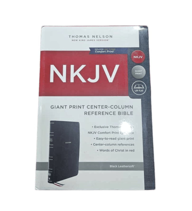 NKJV, Giant Print Center-Column Reference Bible (Leather Cover) – Kampala Bible Centre